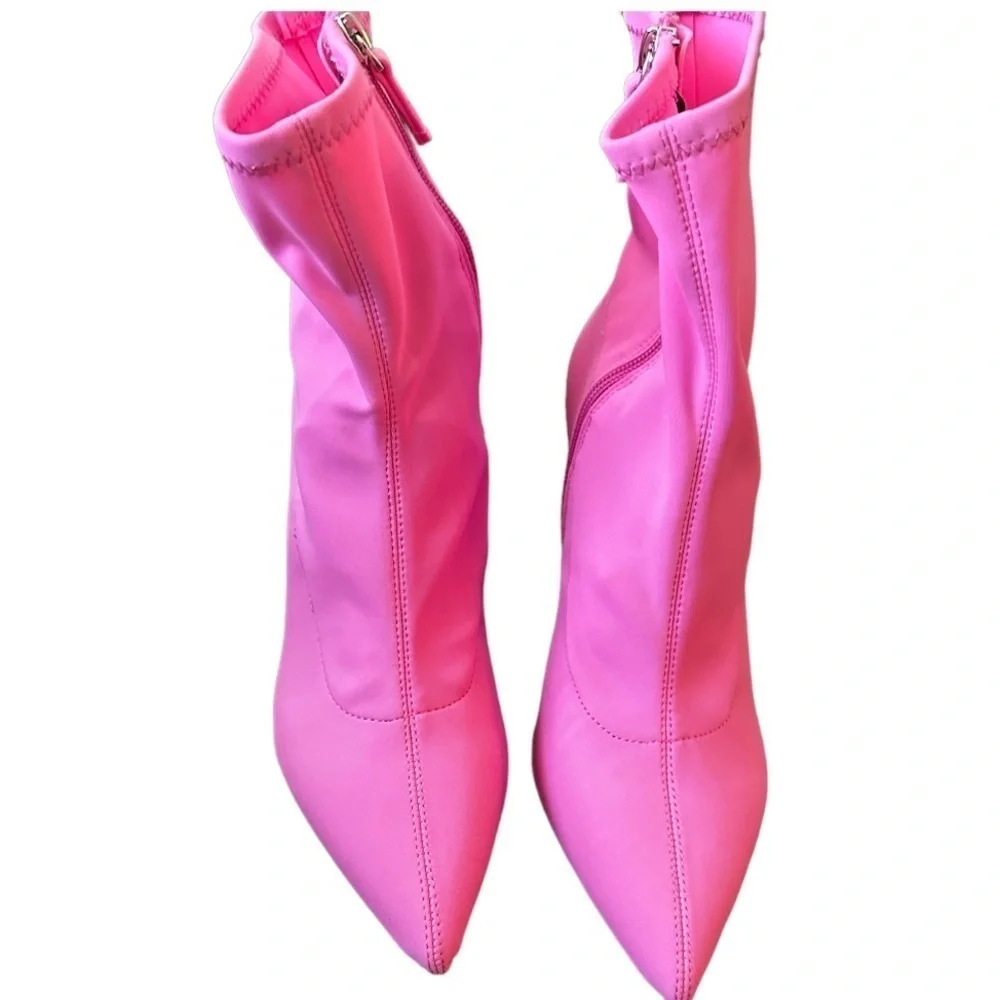 New ELOQUII Neoprene Ankle Boots Size:8W👢